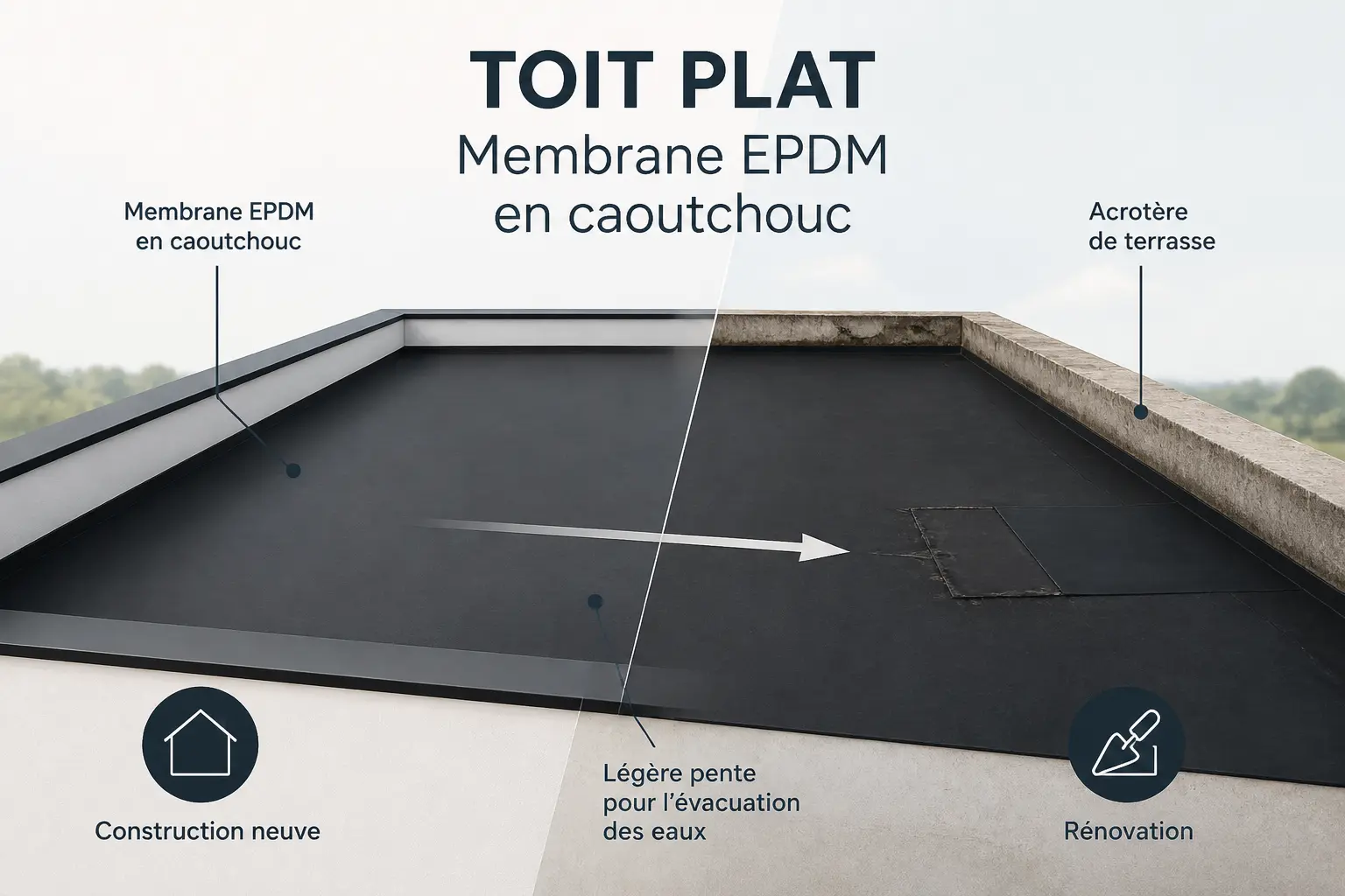 EPDM toiture : pour quels types de toits et de projets ?