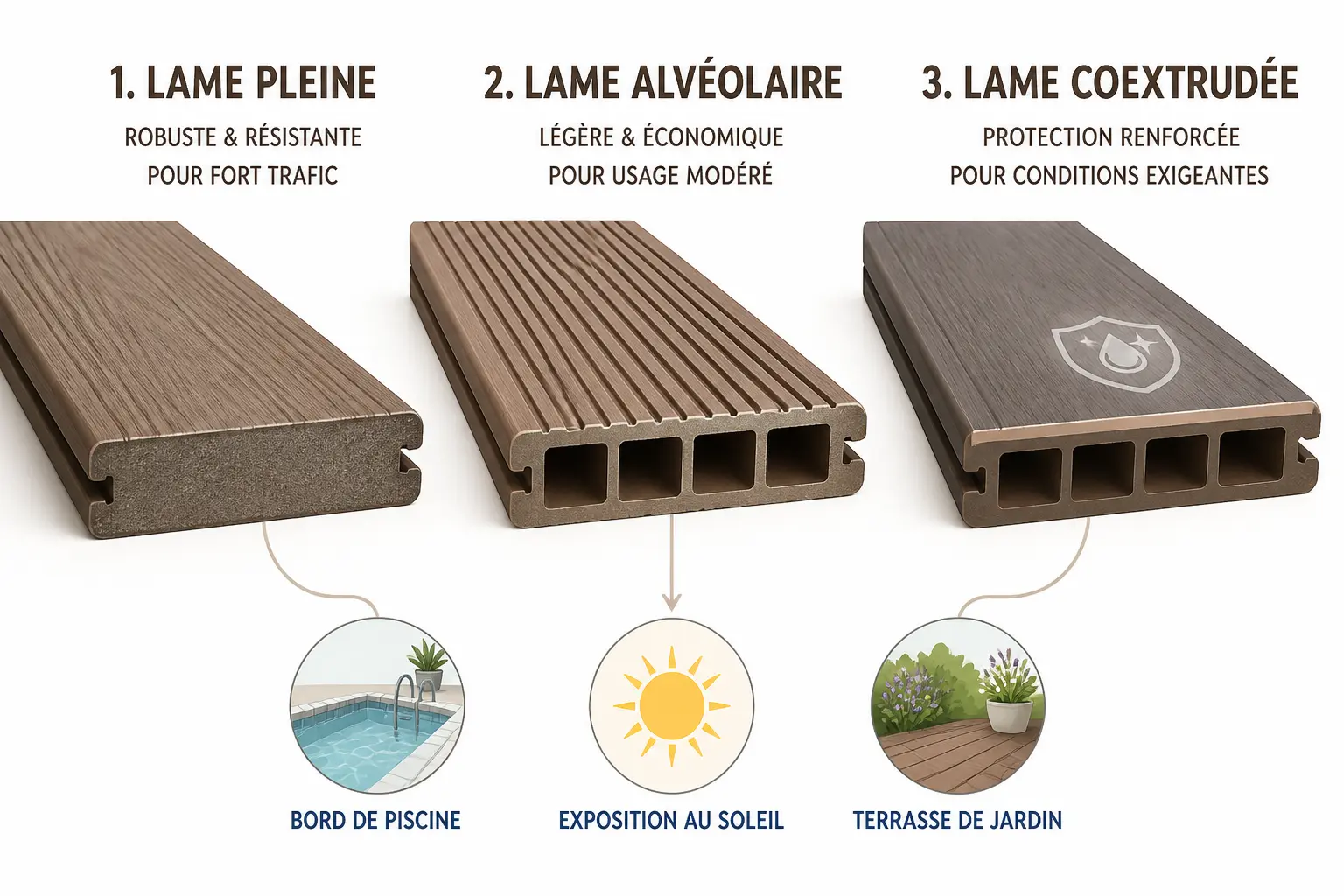 Comment choisir une lame composite selon l’usage de votre terrasse ?
