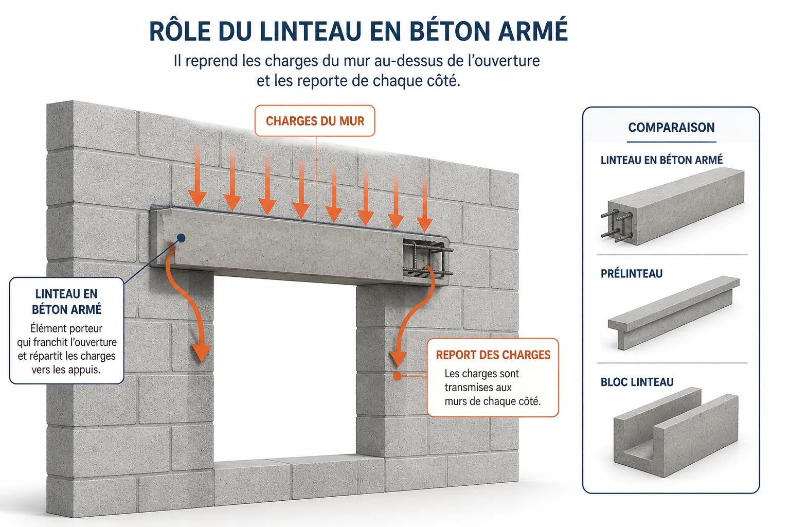 Qu’est-ce qu’un linteau béton et dans quels cas en faut-il un ?