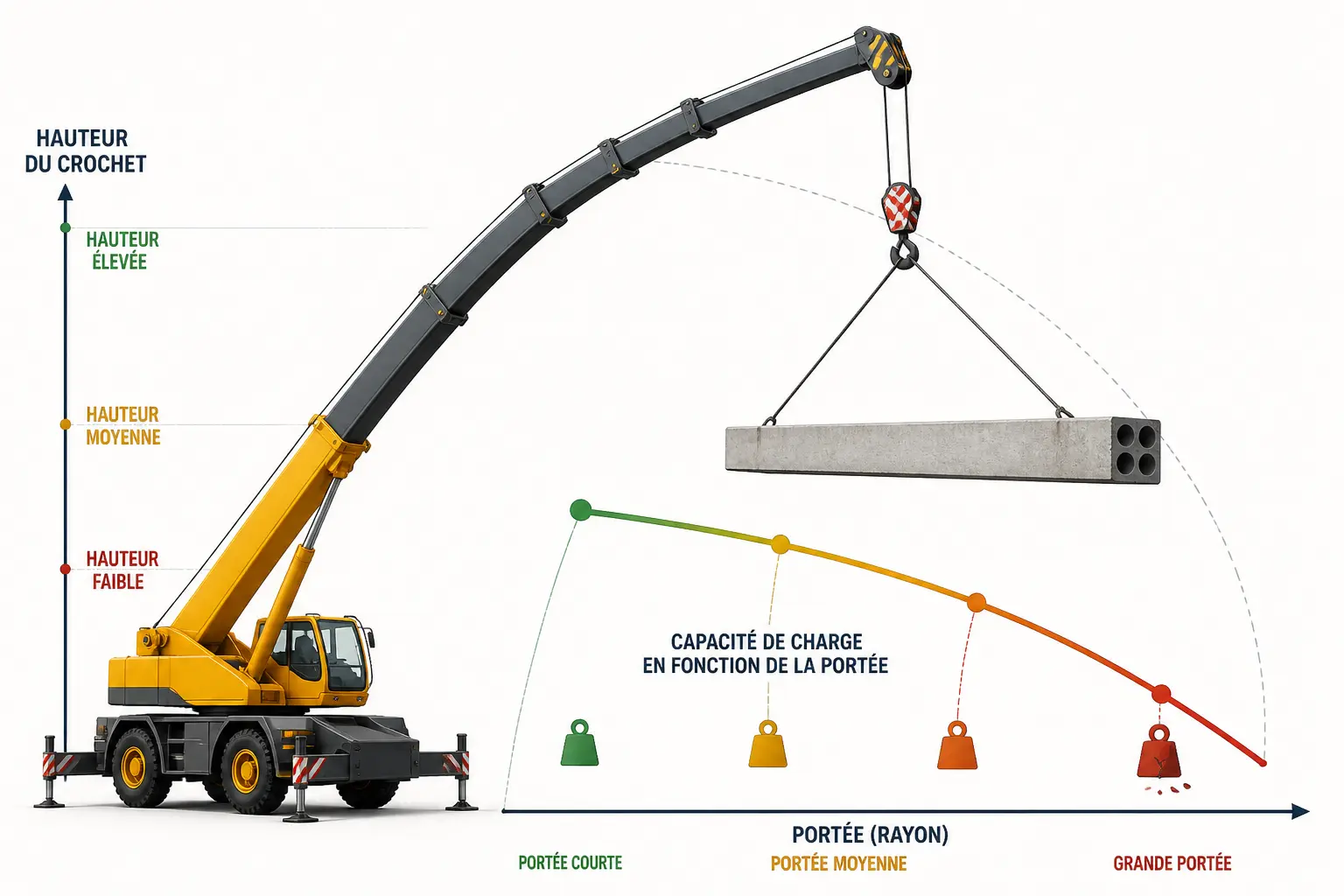Capacité, portée, hauteur : comment dimensionner un levage sans vous tromper