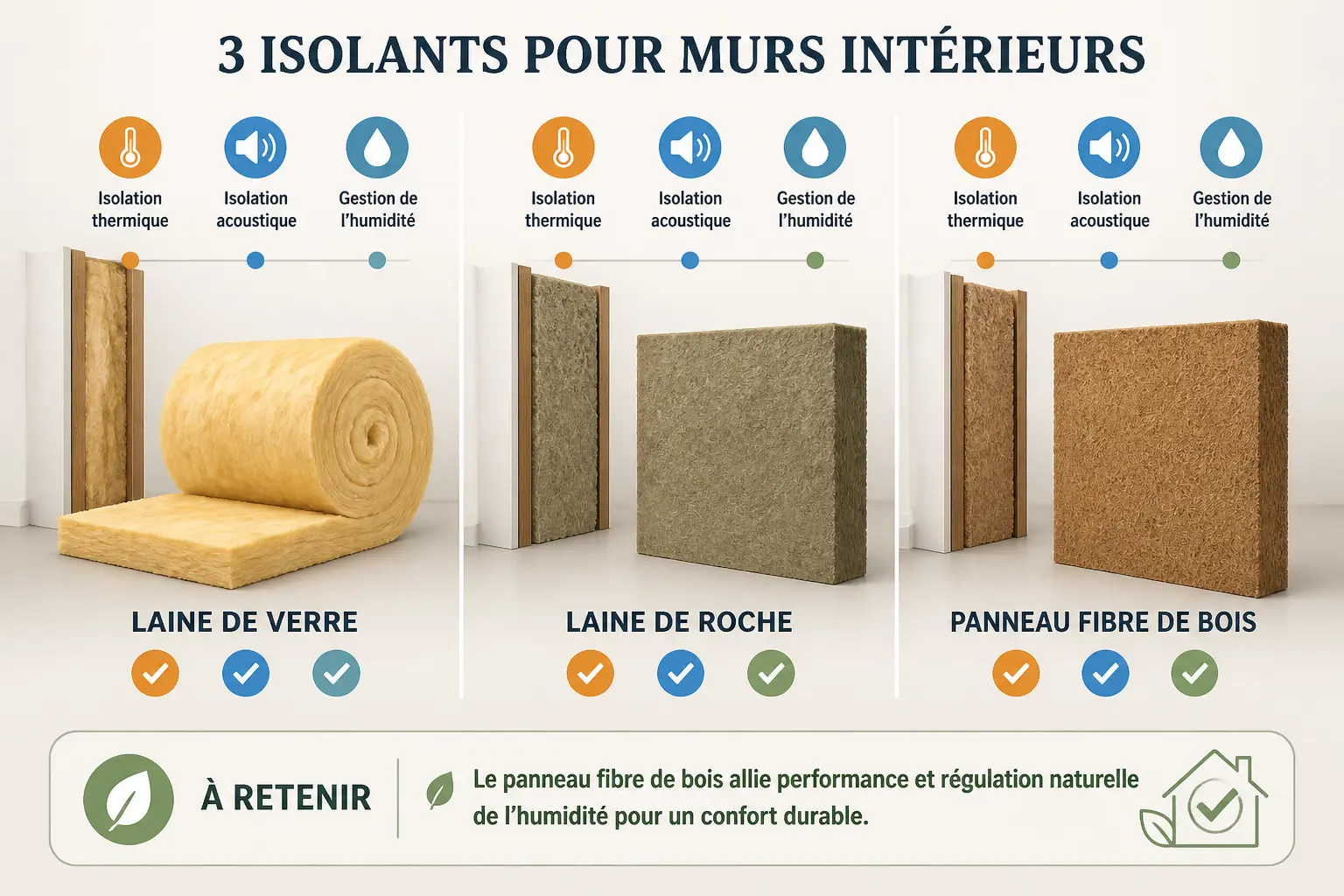 Quel isolant mur intérieur choisir selon vos murs et vos priorités ?