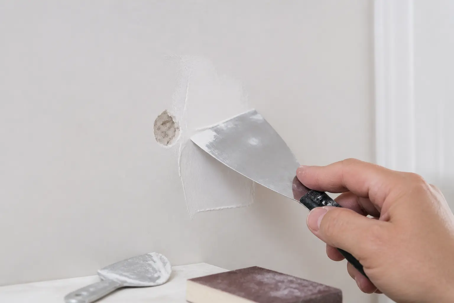 Comment réparer proprement un mur à l’enduit, étape par étape