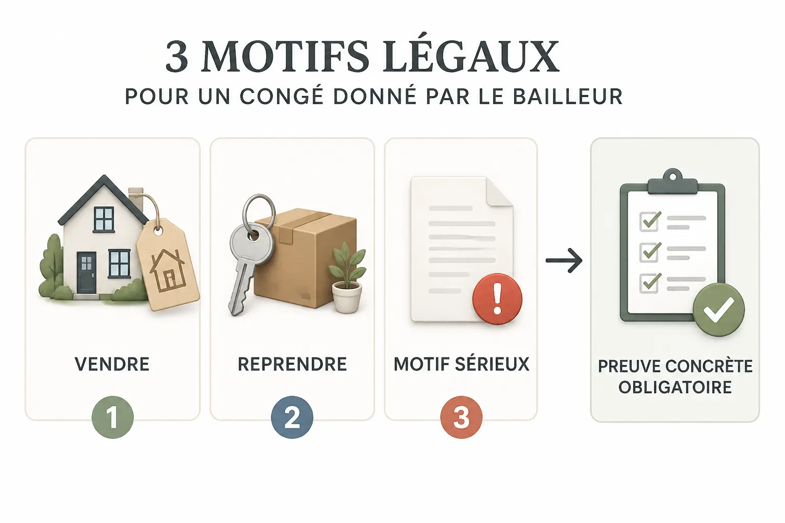 Les trois motifs légaux qui autorisent un congé