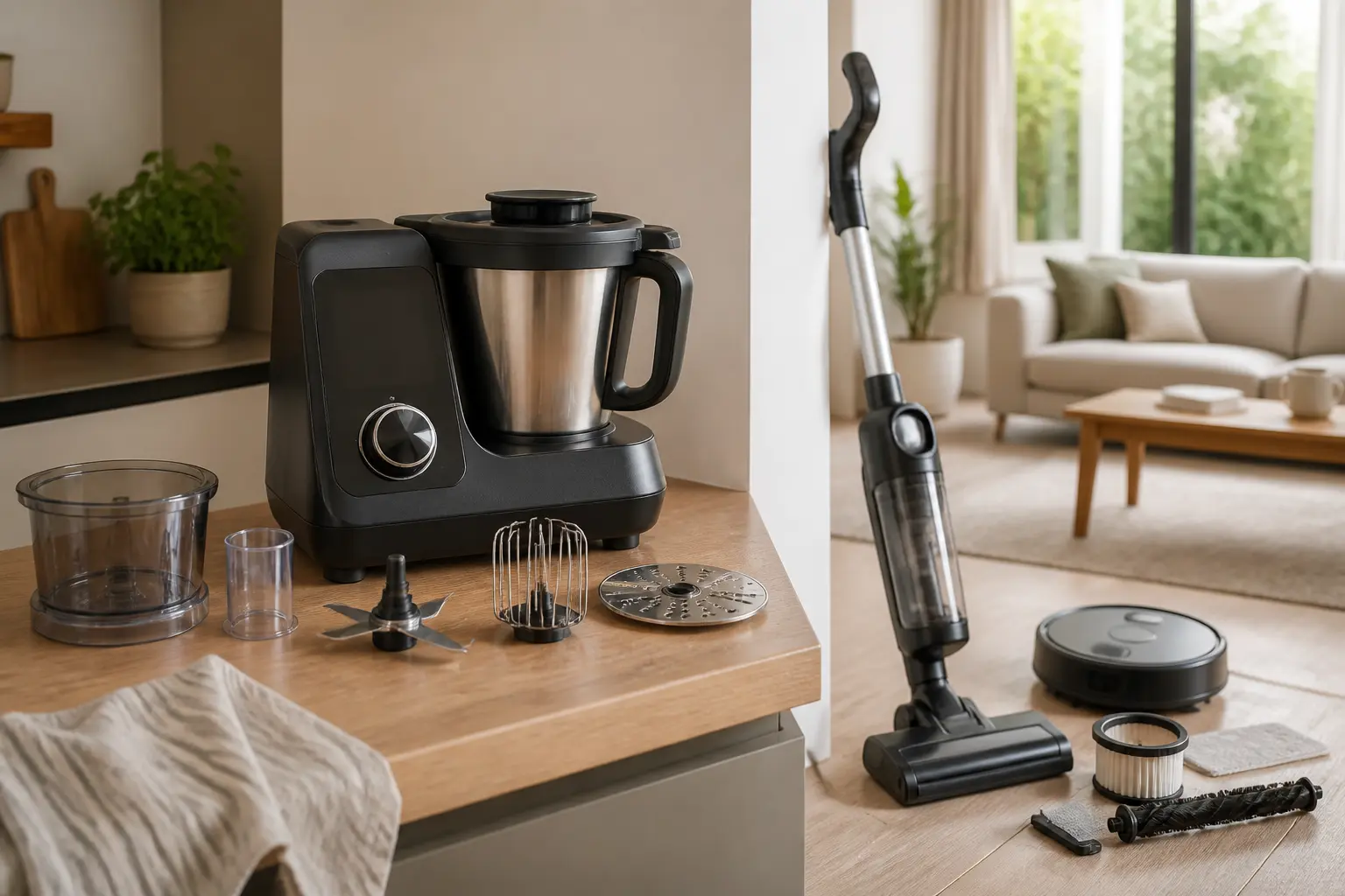 Silvercrest en cuisine et ménage : appareil compact, aspirateur, accessoires, style premium et usage quotidien