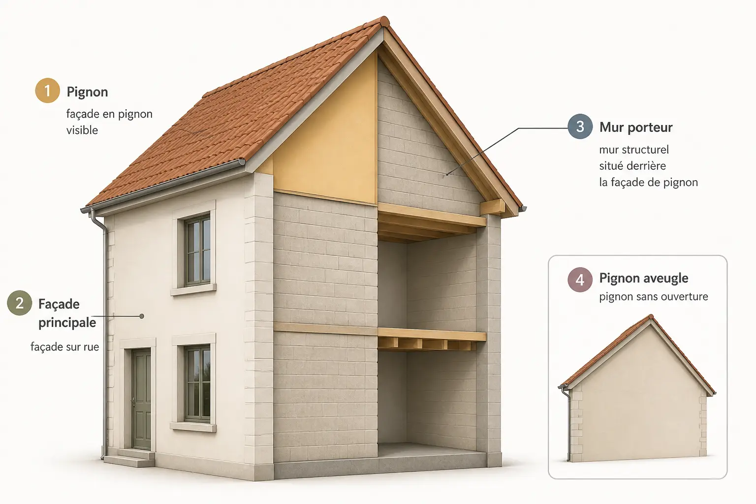 Qu’est-ce qu’un pignon de maison, au juste ?