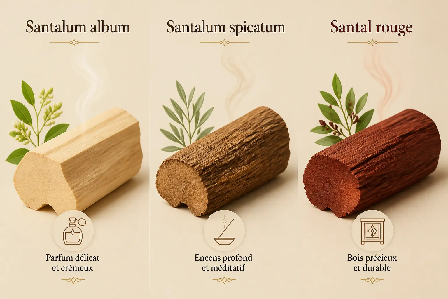 Les principales espèces de santal à connaître