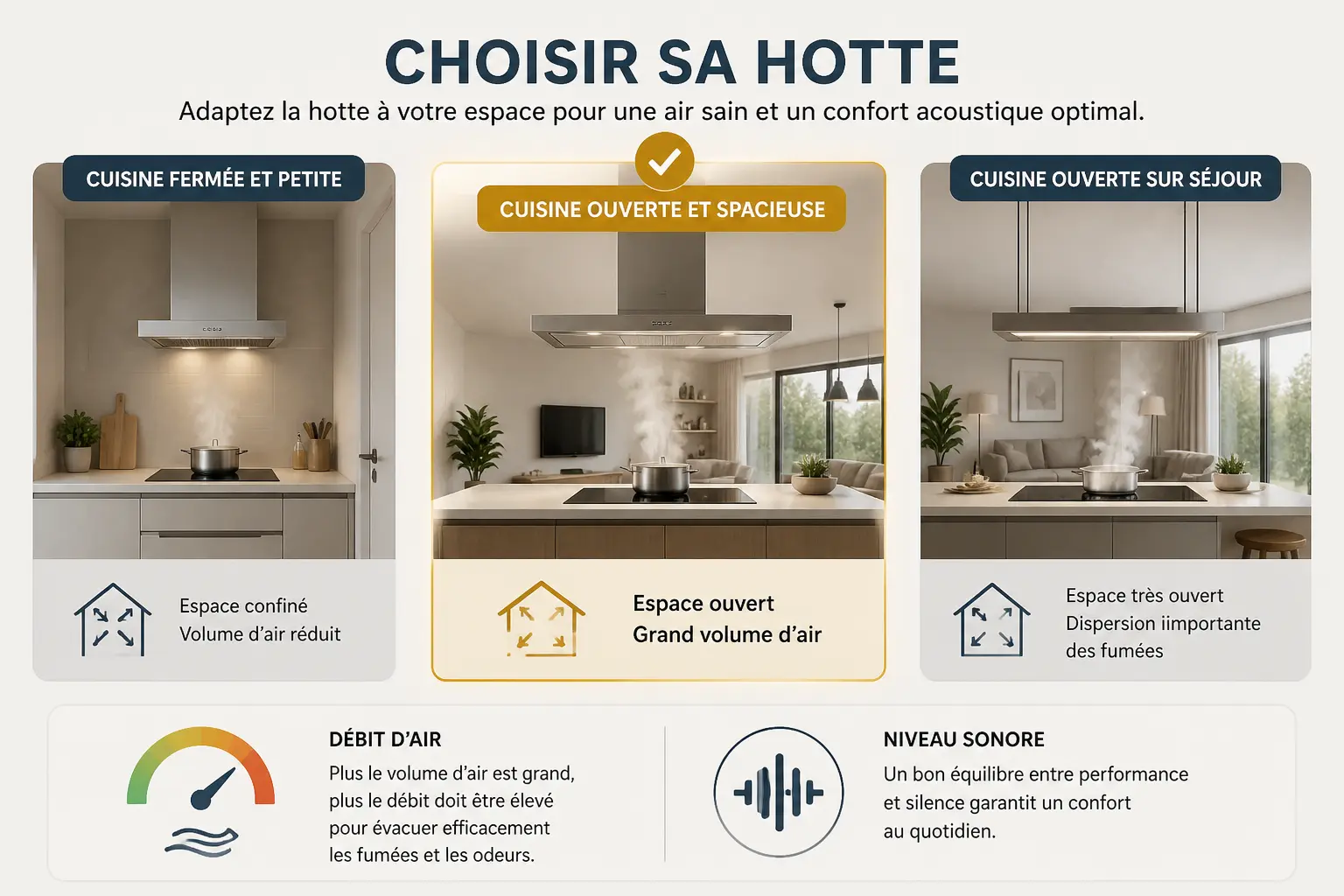 Quelle hotte choisir quand on n’a pas de sortie extérieure ?