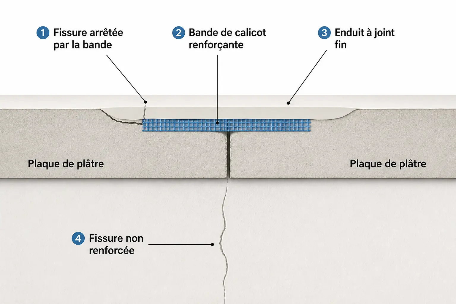 Bande calicot : à quoi elle sert vraiment sur un joint ou une fissure