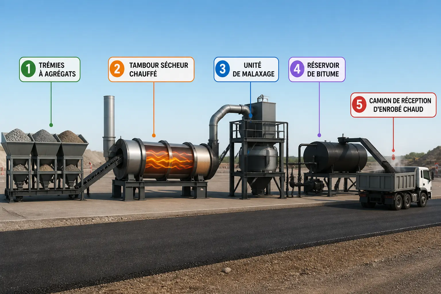 Qu’est-ce qu’une centrale enrobé et à quoi sert-elle sur un chantier routier ?