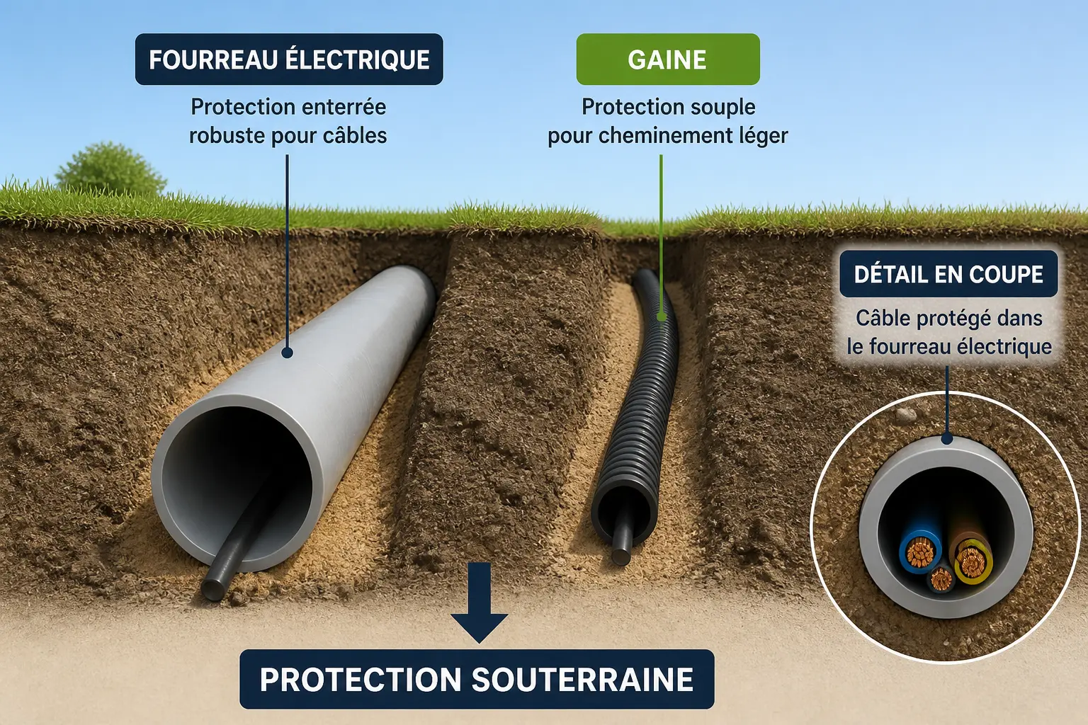 Qu'est-ce qu'un fourreau électrique et en quoi diffère-t-il d'une gaine ?