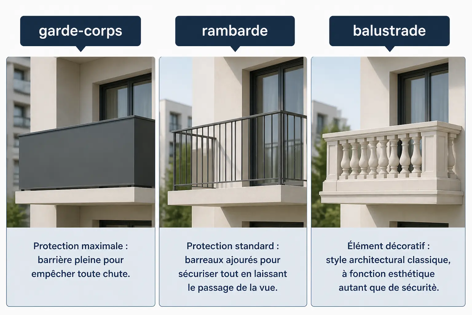 Garde-corps pour balcon, rambarde ou balustrade : ce que vous achetez vraiment