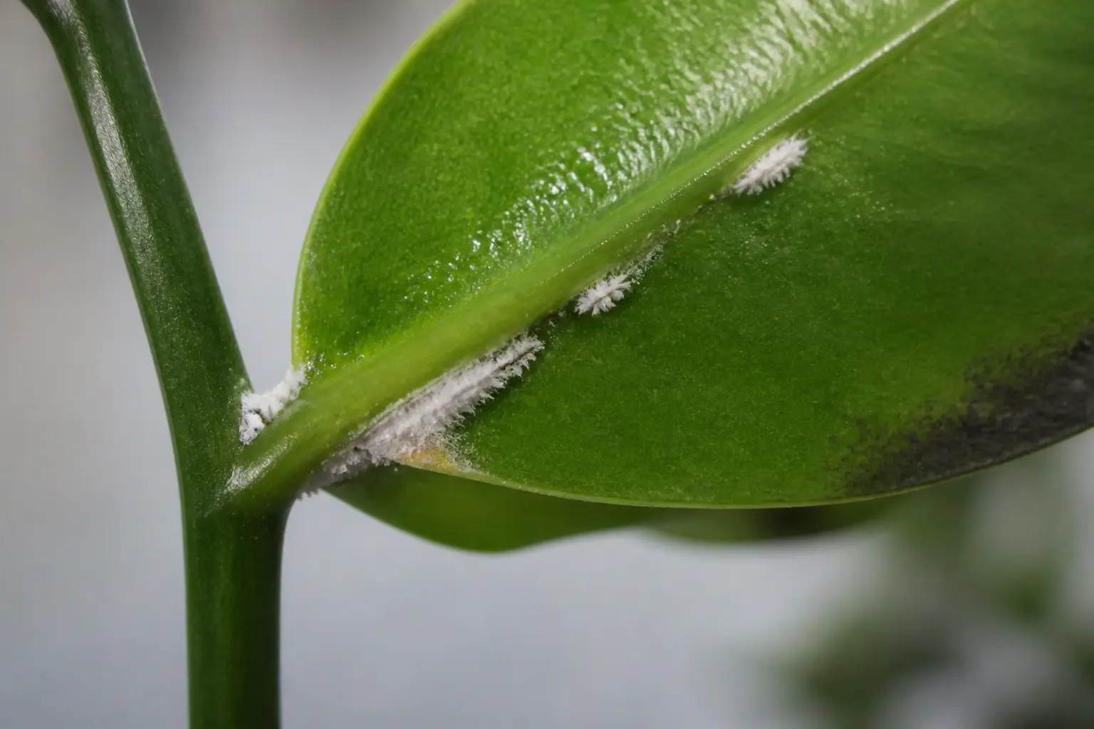 Comment reconnaître les cochenilles farineuses sur une plante ?