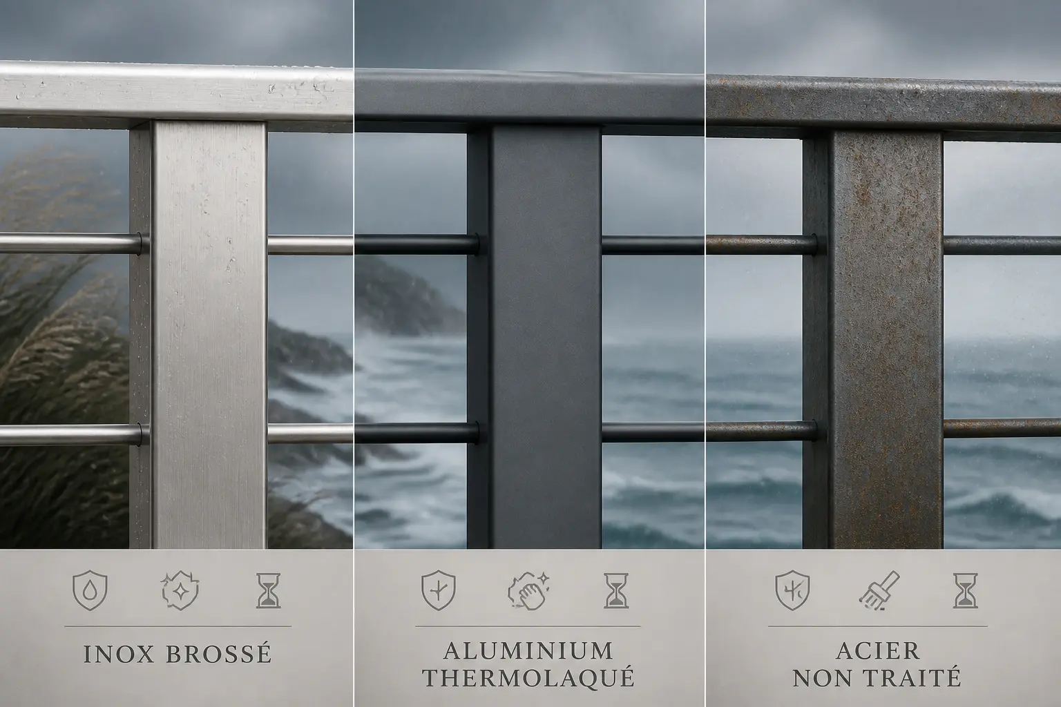 Inox, aluminium, verre ou acier : quel matériau tient le mieux dans le temps ?