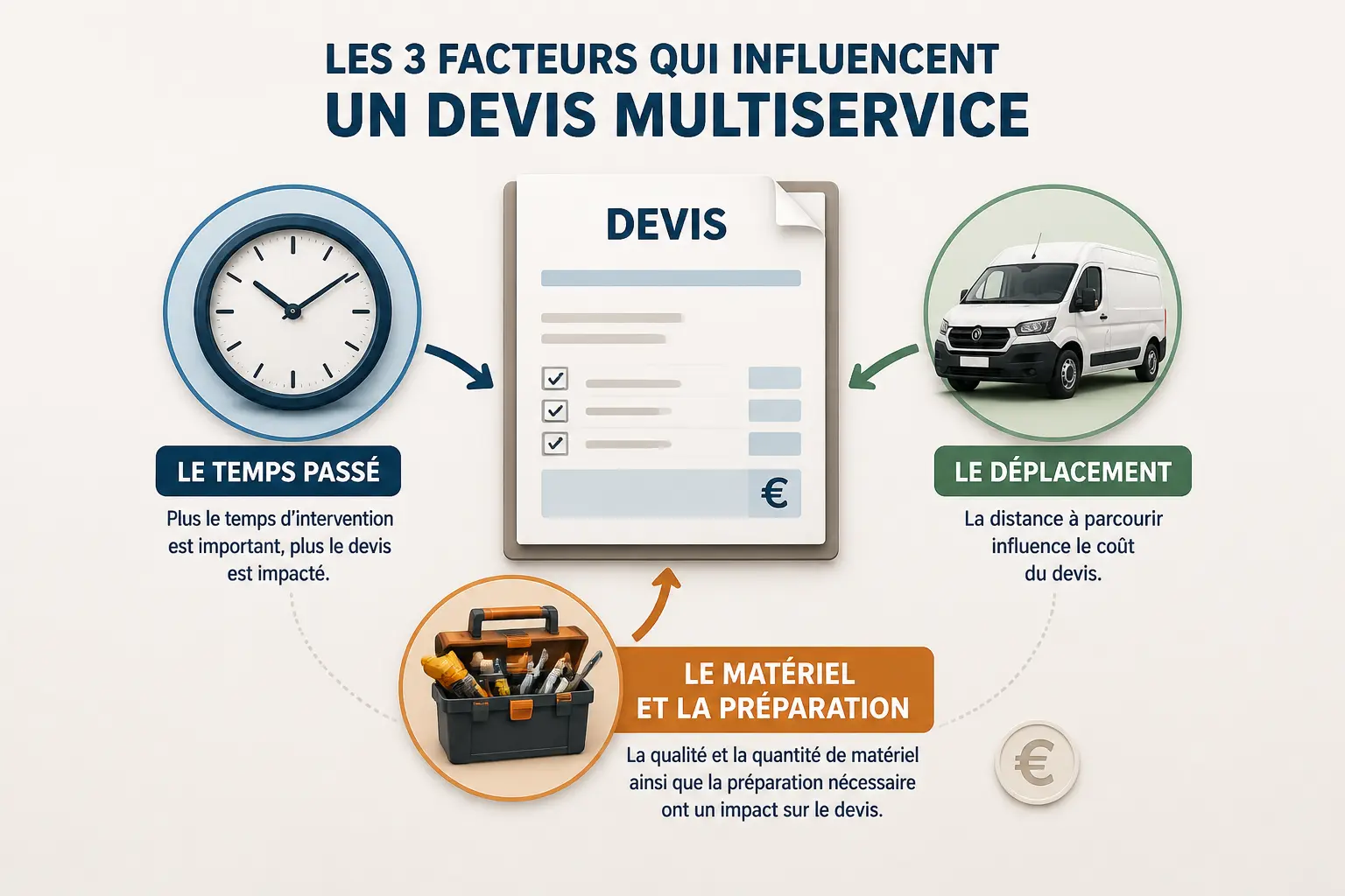 Tarifs, devis et facteurs qui font varier la facture